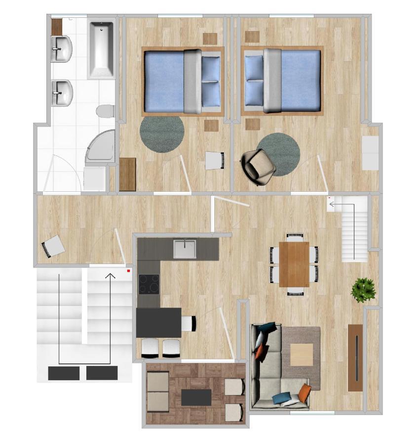 Gemuetliche Neurenovierte Dachgeschosswohnung إرفورت المظهر الخارجي الصورة